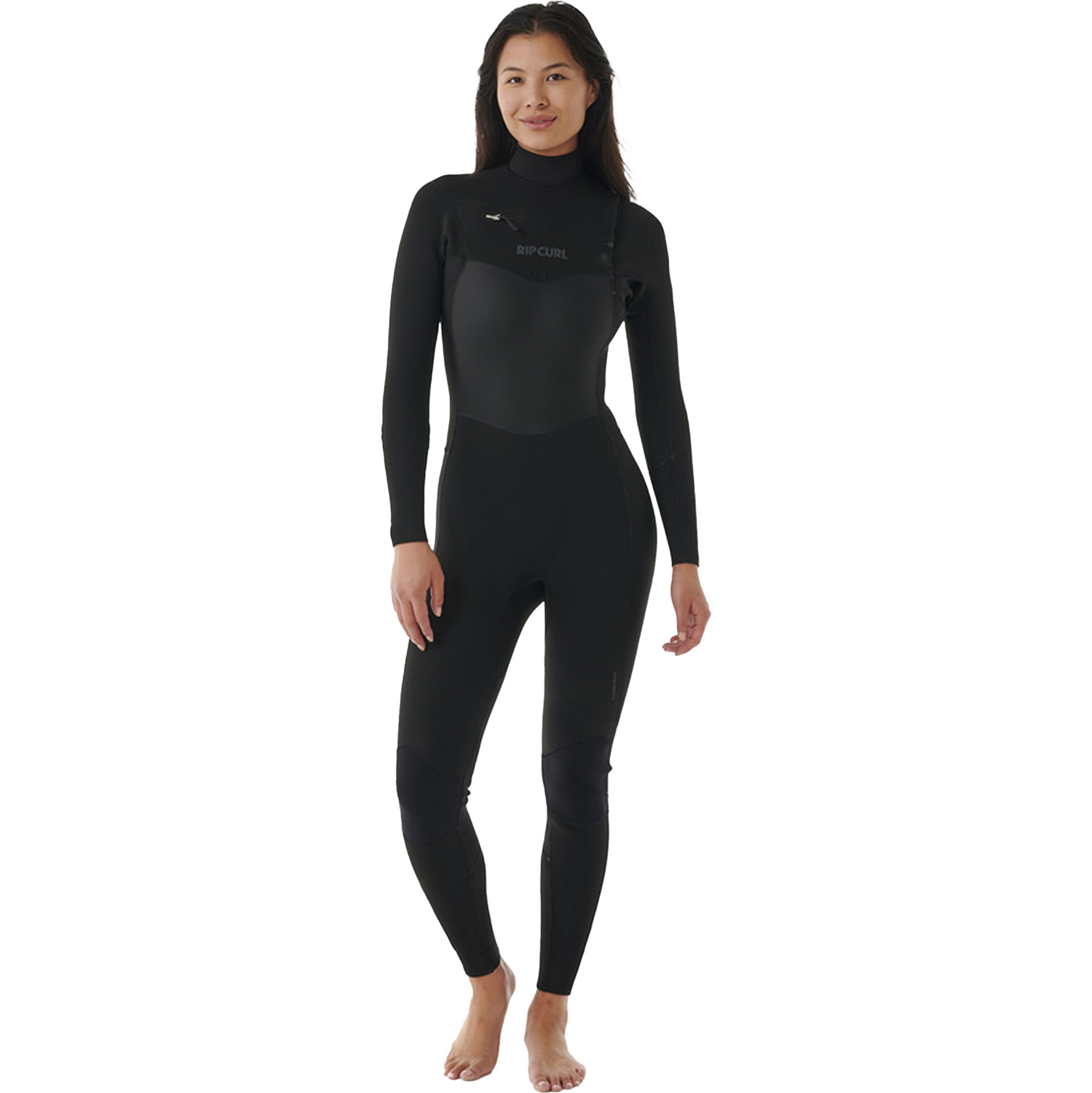 2025 Rip Curl Da Donna Dawn Patrol 4/3mm Chest Zip Muta 14TWFS - Black